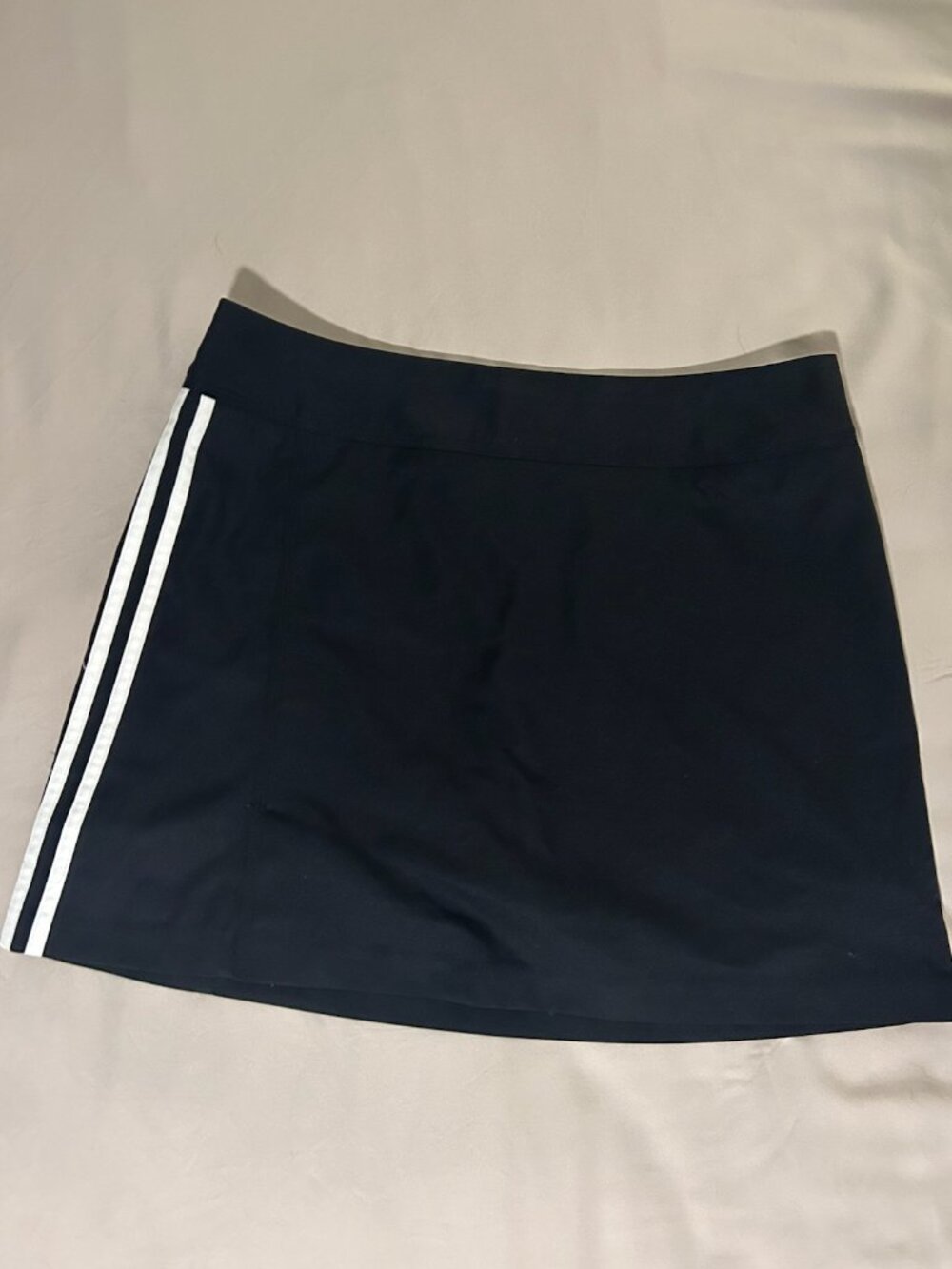 Adidas Women's Black White Skort Skirt Attached Under Shorts Tennis Golf Size 8